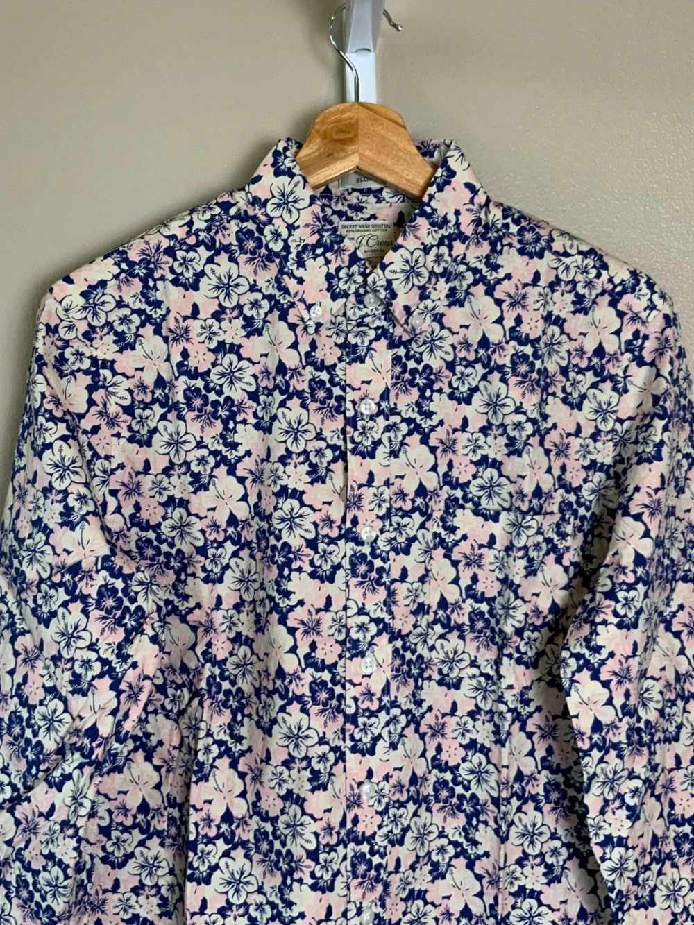 J. Crew Slim Stretch Secret Wash Cotton Poplin Button Down Shirt